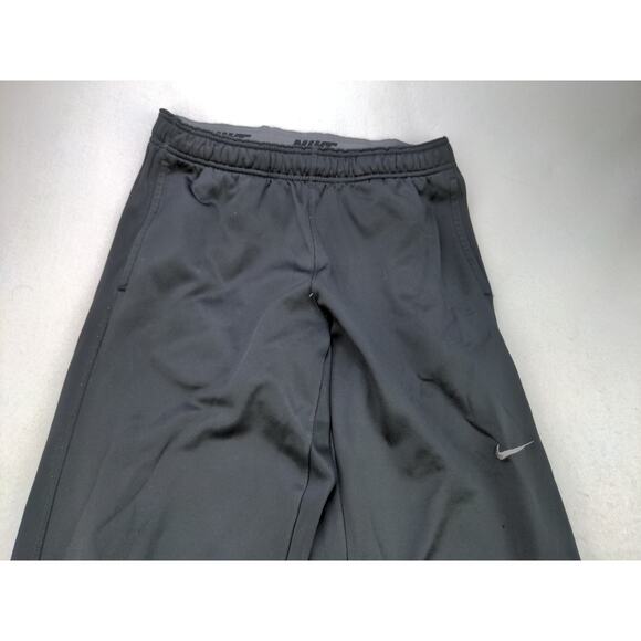 Nike Thermafit Sweatpants Athletic Pants Size M Black Swoosh Logo - Picture 3 of 12